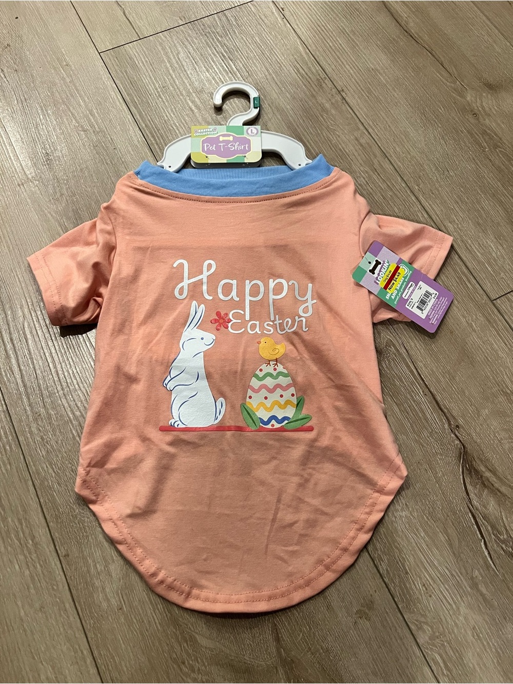 Happy Easter Peach Dog Pet T-Shirt